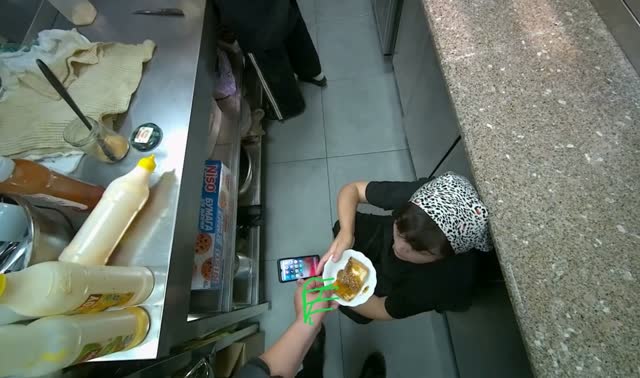 Preparing and coating bread with sauce: egocentric robotics sample
