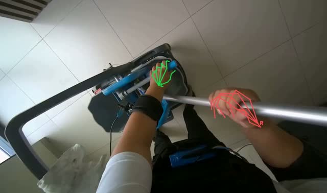 Mopping office floor: egocentric robotics sample