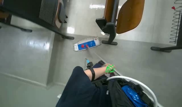 Mopping classroom floor: egocentric robotics sample
