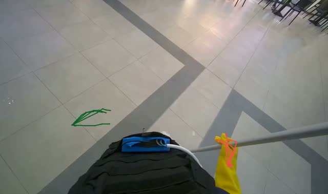 Mopping floor: egocentric robotics sample
