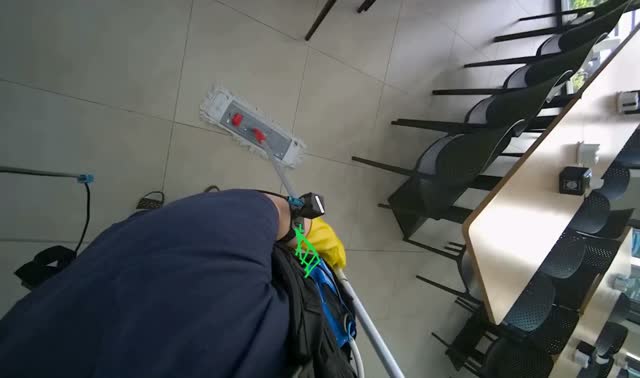 Mopping floor: egocentric robotics sample