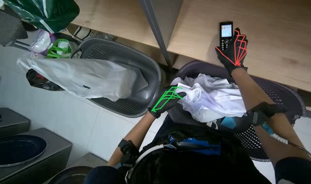 Folding laundry: egocentric robotics sample