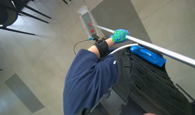 Mopping floor: egocentric robotics sample