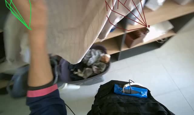 Folding and storing clothes: egocentric robotics sample