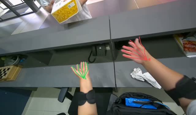 Mopping office floor: egocentric robotics sample