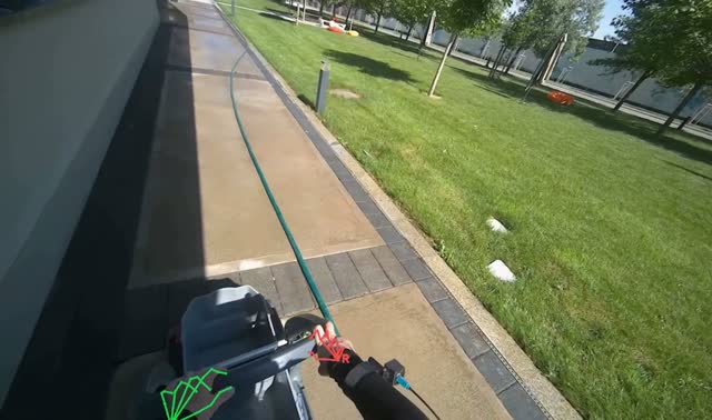 Moving a Cleaning Cart: egocentric robotics sample