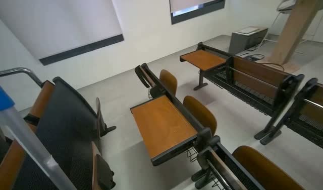 Mopping lecture hall floor: egocentric robotics sample