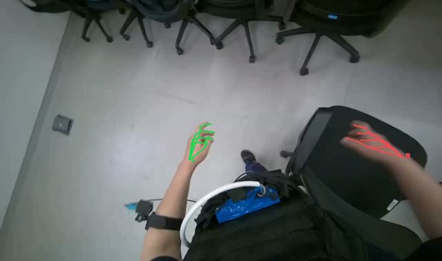 Moving chairs away from tables: egocentric robotics sample