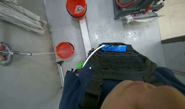 Preparing cleaning cart: egocentric robotics sample