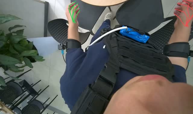 Clearing items from tables: egocentric robotics sample