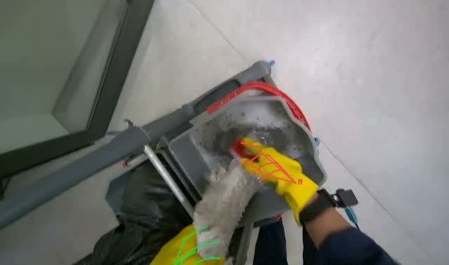 Cleaning mop head: egocentric robotics sample