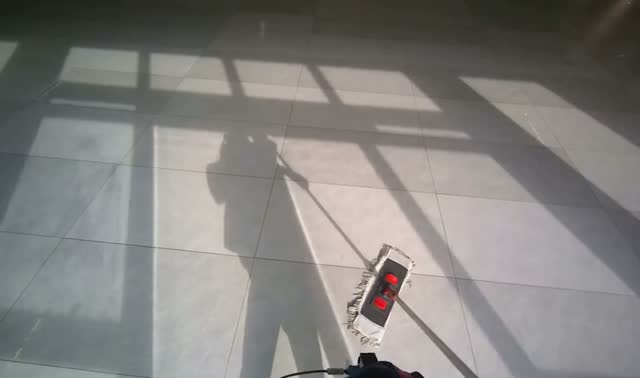 Mopping reception area floor: egocentric robotics sample