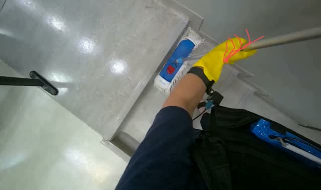 Mopping stairs: egocentric robotics sample