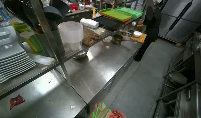 Preparing and portioning various ingredients: egocentric robotics sample
