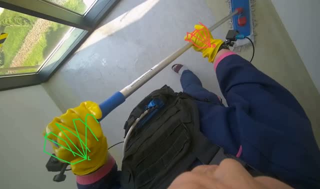 Mopping floor: egocentric robotics sample