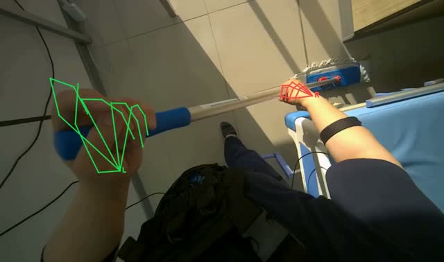 Mopping the room floor: egocentric robotics sample