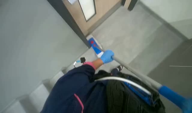 Mopping stairs: egocentric robotics sample