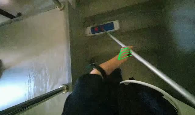 Mopping stairs: egocentric robotics sample
