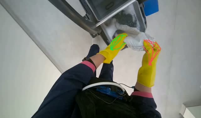 Preparing mop for floor cleaning: egocentric robotics sample