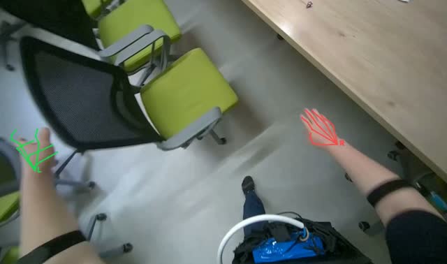 Moving office chairs: egocentric robotics sample