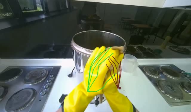 Cleaning water dispenser: egocentric robotics sample