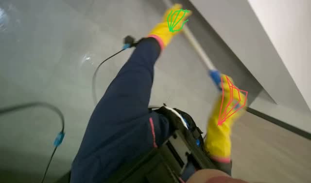 Mopping floor: egocentric robotics sample