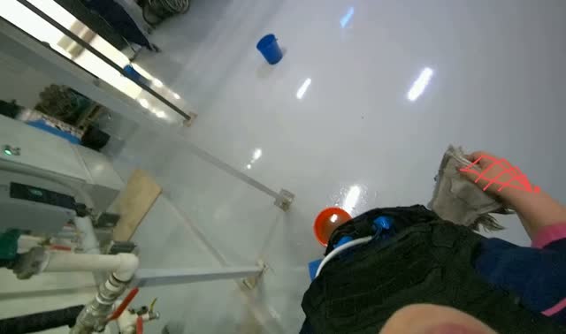 Wiping floor and low surfaces: egocentric robotics sample