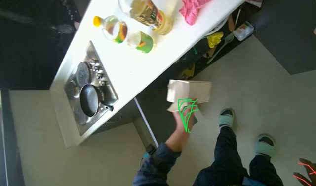 Organizing and cleaning kitchen cabinet: egocentric robotics sample