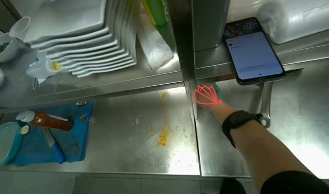 Wiping kitchen counter: egocentric robotics sample