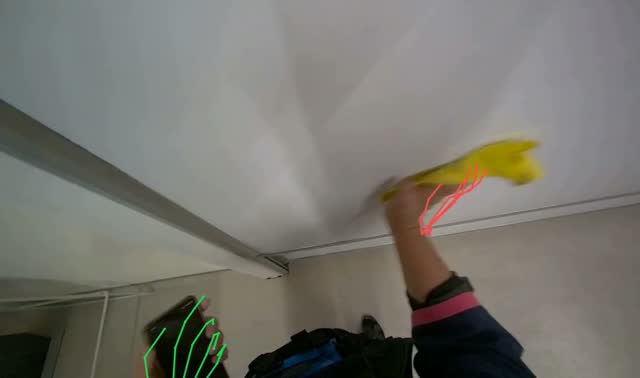 Wiping whiteboard: egocentric robotics sample