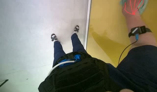 Wiping walls with cloth: egocentric robotics sample
