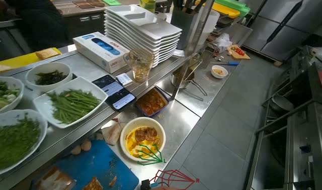 Preparing and adding noodle toppings: egocentric robotics sample