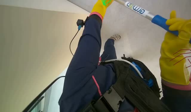 Mopping floor: egocentric robotics sample