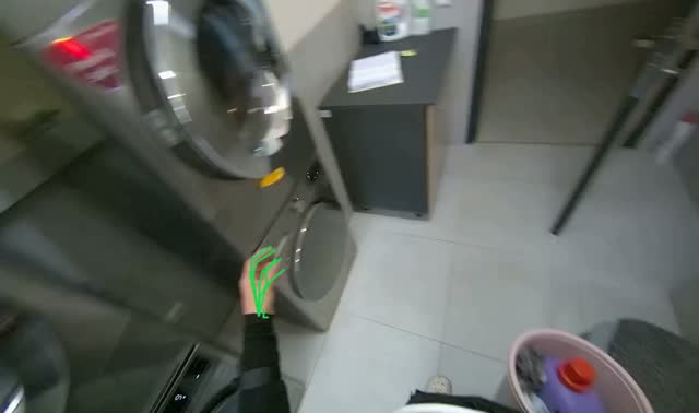 Cleaning washing machine filters: egocentric robotics sample
