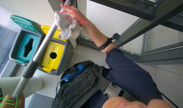 Cleaning glass panels: egocentric robotics sample
