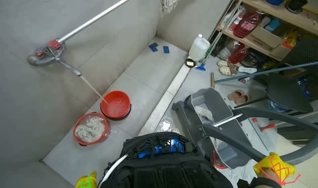 Filling buckets and rinsing cleaning items: egocentric robotics sample