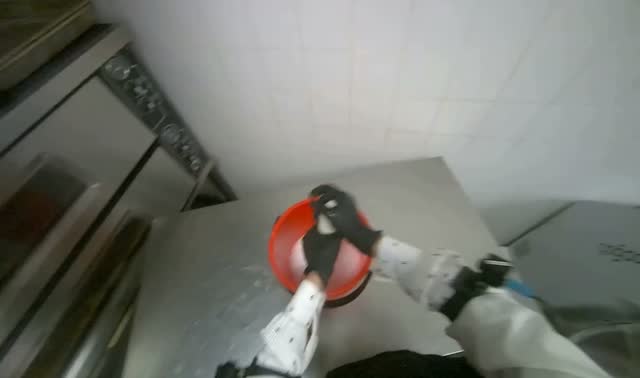 Cleaning kitchen surfaces: egocentric robotics sample