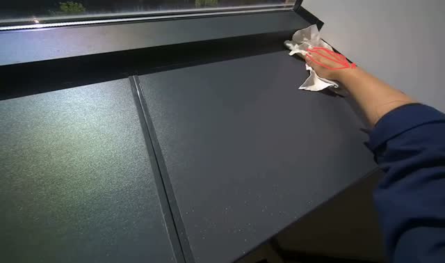 Wiping window ledge and surrounding surfaces: egocentric robotics sample