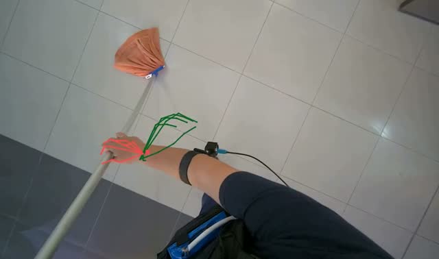 Mopping floor: egocentric robotics sample