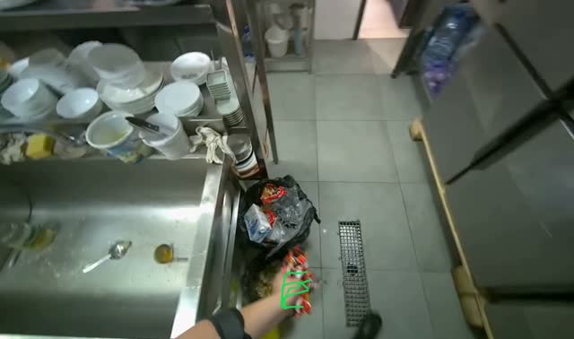 Cleaning up cooking area: egocentric robotics sample