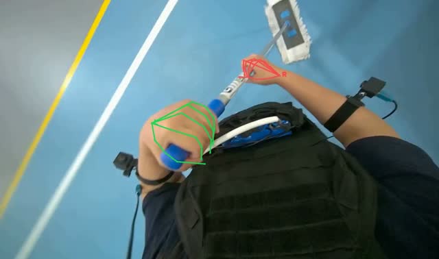Mopping floor: egocentric robotics sample