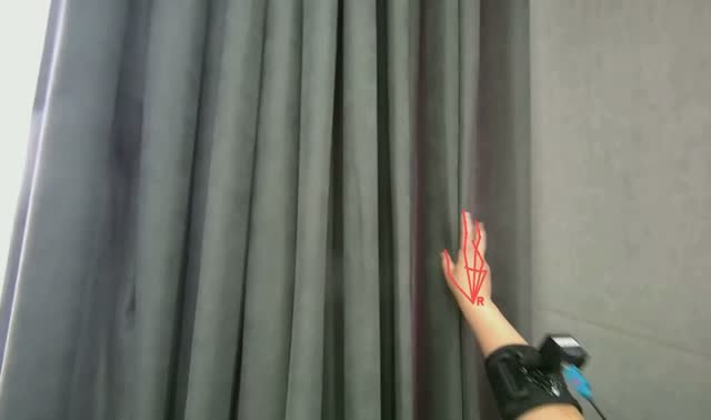 Pulling room curtains: egocentric robotics sample