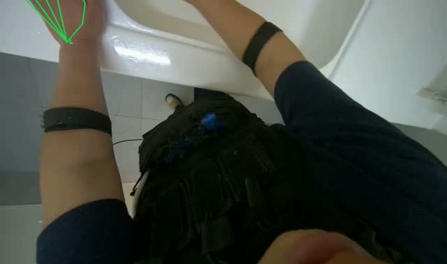 Cleaning kitchen sink: egocentric robotics sample