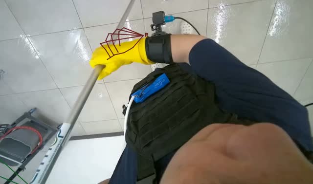Mopping the floor: egocentric robotics sample