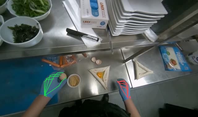 Cracking eggs into tortillas: egocentric robotics sample