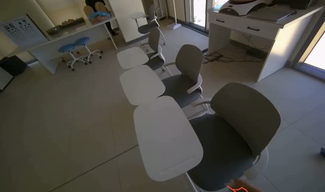 Wiping chairs and desk surfaces: egocentric robotics sample