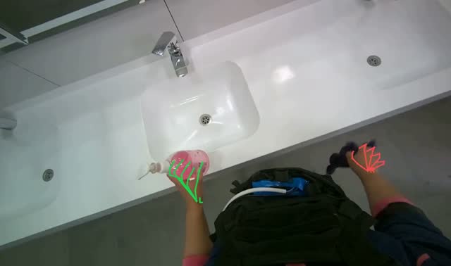 Cleaning toilet: egocentric robotics sample