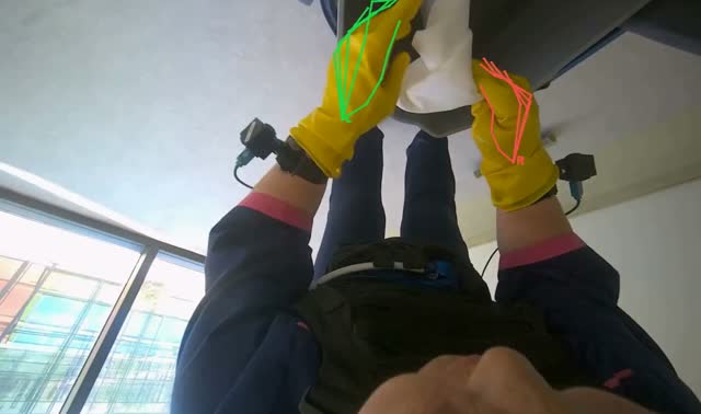Preparing cleaning cloths: egocentric robotics sample