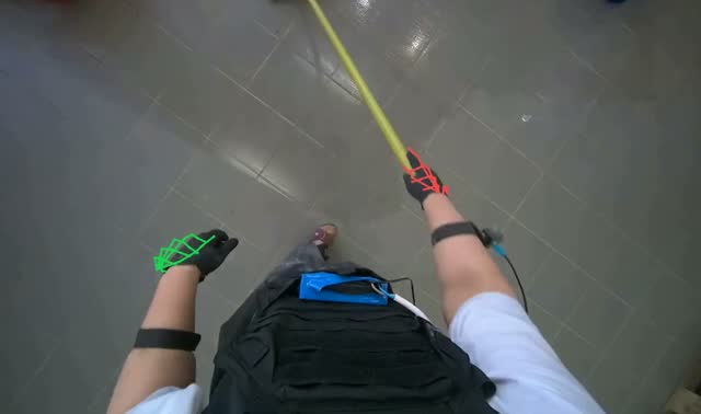 Mopping the floor: egocentric robotics sample