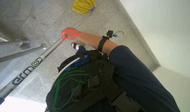 Mopping building floor: egocentric robotics sample